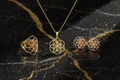 Sacred Geometry Jewelry Set - Subtle Gold