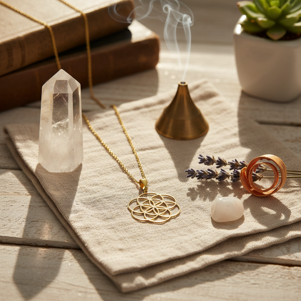 Seed Of Life Necklace Set Shot
