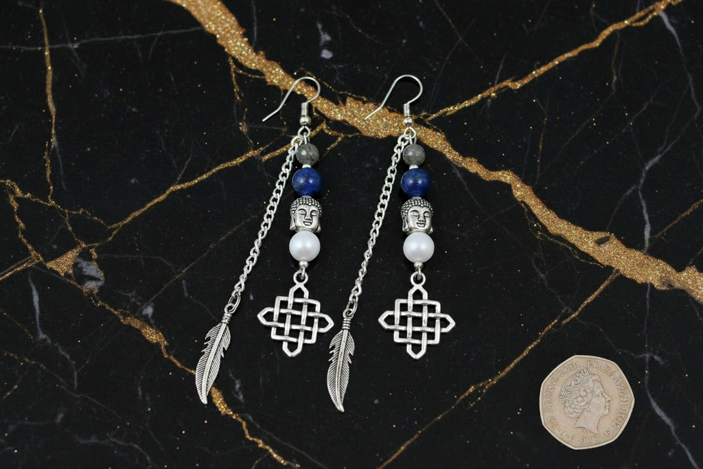 Tibetan Knot Earrings with 50p from Unknown-2
